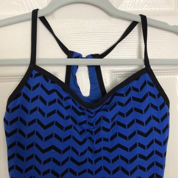 Lucy Black and Blue Strappy Tank - Picture 2 of 4